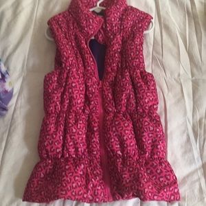 Girls Sleeveless Jacket Pink Size L Grane